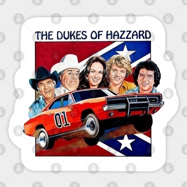 Dukes of Hazard Sticker by ZAnquen